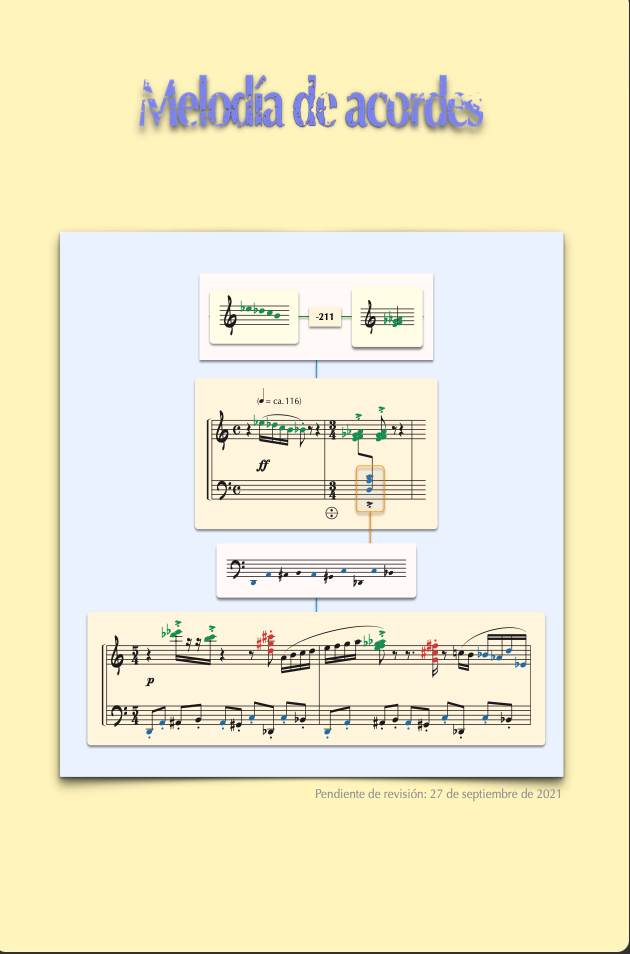 Melodía de acordes