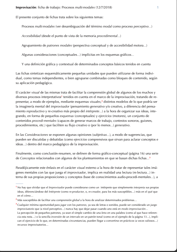 Procesos multi-modales